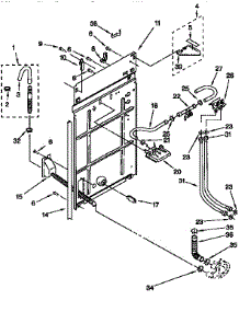 Rear Panel parts for Kenmore Washer 110.28892790 (11028892790, 110 28892790) from AppliancePartsPros.com