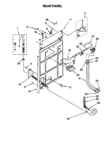 Rear Panel parts for Kenmore Washer 110.28892791 (11028892791, 110 28892791) from AppliancePartsPros.com