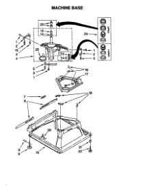 Machine Base parts for Kenmore Washer 110.28892791 (11028892791, 110 28892791) from AppliancePartsPros.com