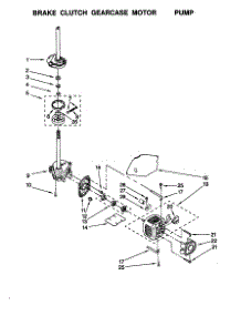 Brake / Clutch / Gearcase / Motor / Pump parts for Kenmore Washer 110.28892791 (11028892791, 110 28892791) from AppliancePartsPros.com