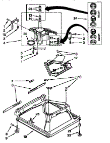 Machine Base parts for Kenmore Washer 110.28894790 (11028894790, 110 28894790) from AppliancePartsPros.com