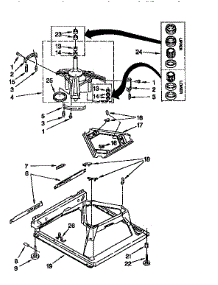Machine Base parts for Kenmore Washer 110.28902790 (11028902790, 110 28902790) from AppliancePartsPros.com