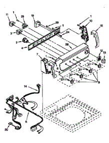 Control Panel parts for Kenmore Washer 110.28912790 (11028912790, 110 28912790) from AppliancePartsPros.com
