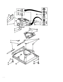 Machine Base parts for Kenmore Washer 110.28912791 (11028912791, 110 28912791) from AppliancePartsPros.com