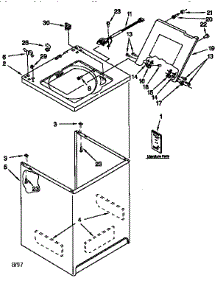 Top And Cabinet parts for Kenmore Washer 110.28922790 (11028922790, 110 28922790) from AppliancePartsPros.com