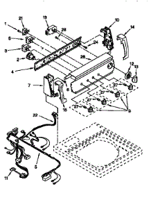 Control Panel parts for Kenmore Washer 110.28924790 (11028924790, 110 28924790) from AppliancePartsPros.com