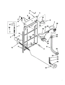 Rear Panel parts for Kenmore Washer 110.28924791 (11028924791, 110 28924791) from AppliancePartsPros.com