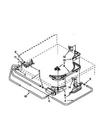 Bleach, Detergent And Rinse Dispenser parts for Kenmore Washer 110.28932790 (11028932790, 110 28932790) from AppliancePartsPros.com