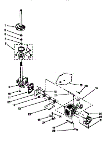 Brake, Clutch, Gearcase, Motor And Pump parts for Kenmore Washer 110.28934790 (11028934790, 110 28934790) from AppliancePartsPros.com