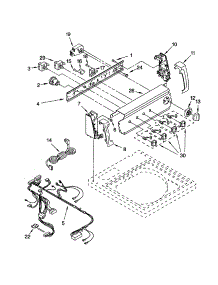 Control Panel parts for Kenmore Washer 110.28934791 (11028934791, 110 28934791) from AppliancePartsPros.com