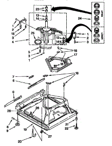 Machine Base parts for Kenmore Washer 110.28944890 (11028944890, 110 28944890) from AppliancePartsPros.com