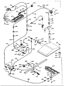 Oven Burner Section parts for Kenmore Range 103.7777001 (1037777001, 103 7777001) from AppliancePartsPros.com