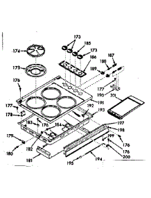 Main Top parts for Kenmore Range 103.7777040 (1037777040, 103 7777040) from AppliancePartsPros.com
