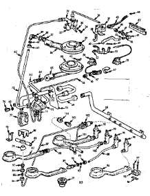 Burner Section parts for Kenmore Range 103.7805000 (1037805000, 103 7805000) from AppliancePartsPros.com