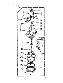 Pump Assembly parts for Kenmore Washer 110.7003400 (1107003400, 110 7003400) from AppliancePartsPros.com