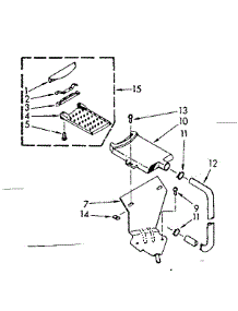 Filter Assembly parts for Kenmore Washer 110.7003402 (1107003402, 110 7003402) from AppliancePartsPros.com