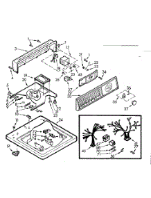 Top And Console Assembly parts for Kenmore Washer 110.7003402 (1107003402, 110 7003402) from AppliancePartsPros.com
