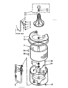 Tub And Basket Assembly parts for Kenmore Washer 110.7003402 (1107003402, 110 7003402) from AppliancePartsPros.com
