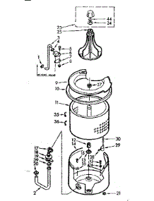 Tub And Basket Assembly parts for Kenmore Washer 110.7003403 (1107003403, 110 7003403) from AppliancePartsPros.com
