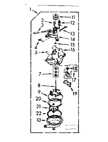 Pump Assembly parts for Kenmore Washer 110.7003403 (1107003403, 110 7003403) from AppliancePartsPros.com