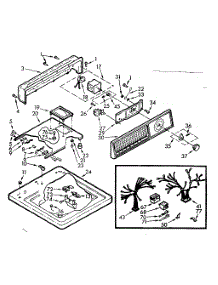 Top And Console Assembly parts for Kenmore Washer 110.7003403 (1107003403, 110 7003403) from AppliancePartsPros.com