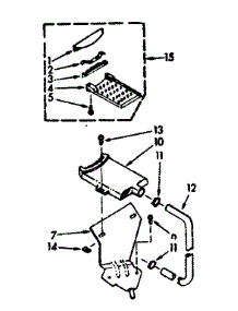 Filter Assembly parts for Kenmore Washer 110.7003410 (1107003410, 110 7003410) from AppliancePartsPros.com