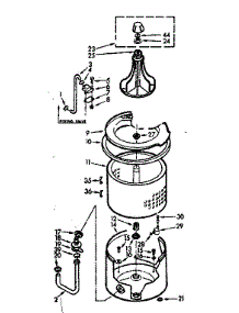 Tub And Basket Assembly parts for Kenmore Washer 110.7003410 (1107003410, 110 7003410) from AppliancePartsPros.com