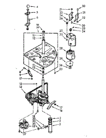 Drive System parts for Kenmore Washer 110.7003501 (1107003501, 110 7003501) from AppliancePartsPros.com