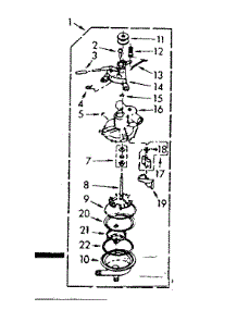 Pump Assembly parts for Kenmore Washer 110.7003501 (1107003501, 110 7003501) from AppliancePartsPros.com