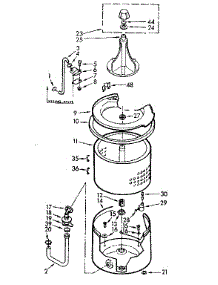 Tub And Basket Assembly parts for Kenmore Washer 110.7003502 (1107003502, 110 7003502) from AppliancePartsPros.com