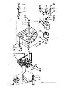 Drive System parts for Kenmore Washer 110.7003503 (1107003503, 110 7003503) from AppliancePartsPros.com