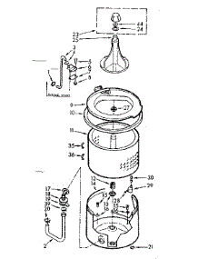 Tub And Basket Assembly parts for Kenmore Washer 110.7003503 (1107003503, 110 7003503) from AppliancePartsPros.com
