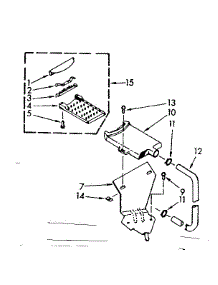 Filter Assembly parts for Kenmore Washer 110.7003504 (1107003504, 110 7003504) from AppliancePartsPros.com