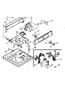 Top And Console Assembly parts for Kenmore Washer 110.7003504 (1107003504, 110 7003504) from AppliancePartsPros.com