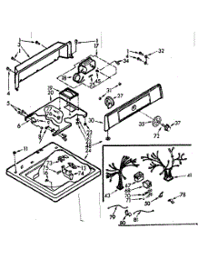 Top And Console Assembly parts for Kenmore Washer 110.7003510 (1107003510, 110 7003510) from AppliancePartsPros.com