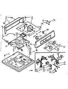 Top And Console Assembly parts for Kenmore Washer 110.7004408 (1107004408, 110 7004408) from AppliancePartsPros.com