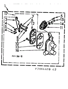 Two Way Valve Assembly parts for Kenmore Washer 110.7004409 (1107004409, 110 7004409) from AppliancePartsPros.com