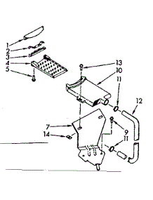 Filter Assembly parts for Kenmore Washer 110.7004501 (1107004501, 110 7004501) from AppliancePartsPros.com
