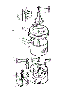 Tub And Basket Assembly parts for Kenmore Washer 110.7004503 (1107004503, 110 7004503) from AppliancePartsPros.com