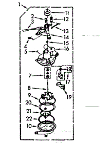 Pump Assembly parts for Kenmore Washer 110.7004503 (1107004503, 110 7004503) from AppliancePartsPros.com