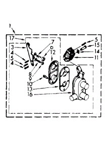 Two Way Valve Assembly parts for Kenmore Washer 110.7004505 (1107004505, 110 7004505) from AppliancePartsPros.com