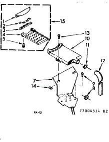 Non-Suds Filter Assembly parts for Kenmore Washer 110.7004514 (1107004514, 110 7004514) from AppliancePartsPros.com