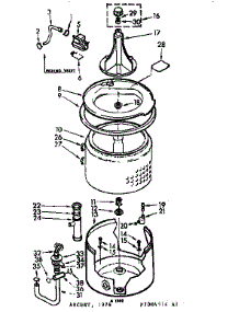 Tub And Basket Assembly parts for Kenmore Washer 110.7004514 (1107004514, 110 7004514) from AppliancePartsPros.com