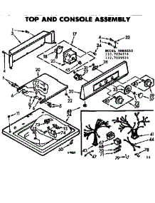 Top And Console Assembly parts for Kenmore Washer 110.7004514 (1107004514, 110 7004514) from AppliancePartsPros.com