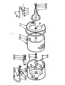 Tub And Basket Assembly parts for Kenmore Washer 110.7004552 (1107004552, 110 7004552) from AppliancePartsPros.com