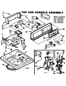 Top And Console Assembly parts for Kenmore Washer 110.7004618 (1107004618, 110 7004618) from AppliancePartsPros.com