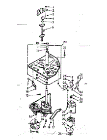 Drive System parts for Kenmore Washer 110.7004651 (1107004651, 110 7004651) from AppliancePartsPros.com