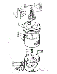 Tub And Basket Assembly parts for Kenmore Washer 110.7004660 (1107004660, 110 7004660) from AppliancePartsPros.com