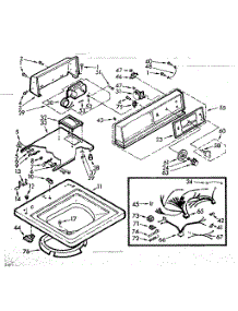 Top And Console Assembly parts for Kenmore Washer 110.7004661 (1107004661, 110 7004661) from AppliancePartsPros.com