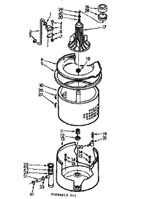 Tub And Basket Assembly parts for Kenmore Washer 110.7004663 (1107004663, 110 7004663) from AppliancePartsPros.com